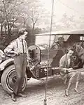 Émetteur/récepteur radio pour obtenir les conseils d'un mécanicien en cas de panne (1923)