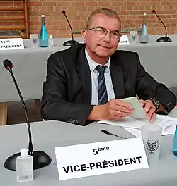 Patrice Bricout au conseil de l'intercommunalité en 2020.