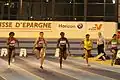 Meeting 2012, 60&nbsp;m,avec Myriam Soumaré,marraine de l'édition.