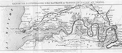 Carte du chemin de fer de Rouen au Havre.