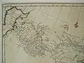 Le Khwarezm (Karasm), sur une carte de 1734