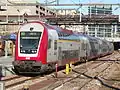 Un train des CFL quittant la gare de Luxembourg en direction de celle de Wiltz.