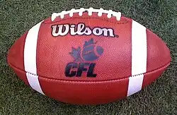 Ballon de football américain.