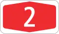Plaque numérotée pour autoroutes et semi-autoroutes (nationale et cantonale)
