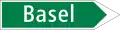 Indicateur de direction pour autoroutes et semi-autoroutes (nationale et cantonale)