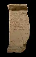Base de statue à Mercure et Maia, CIL XIII, 1769. Musée Lugdunum.