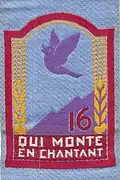 Insigne du CJF 16 (2e&nbsp;modèle).