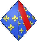 Blason de Jeanne de Bourbon, reine de France