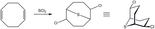 2,6-Dichloro-9-thiabicyclo[3.3.1]nonane, synthèse et and réactions