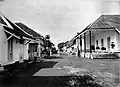 Une rue de Yogyakarta, vers 1890.