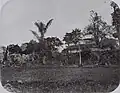 Le mur sud du palais du sultan (kraton) en 1874
