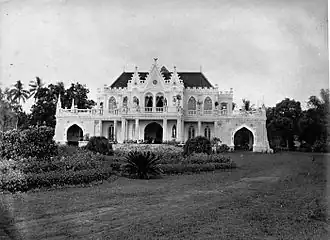 La maison de Raden Saleh à Batavia en 1875-1885 (aujourd'hui l'hôpital de Cikini).