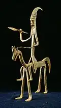 Figurine équestre.