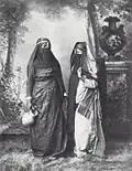Femmes égyptiennes, portrait en studio.