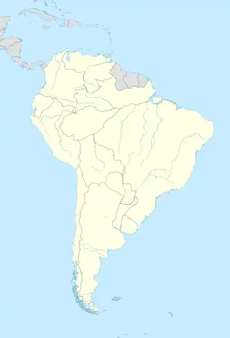 Carte de l'Amérique du Sud