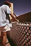 Fabrication d'un mur à base de canette