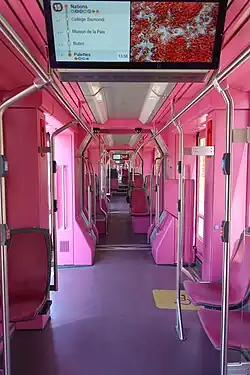 &nbsp;Intérieur, 2020. La rame circule ici sur la ligne 15.