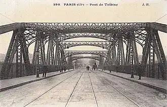 Vue du viaduc de Tolbiac au début du XXe siècle.