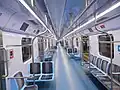 Intérieur du train de la série 9500.