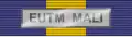 Ruban de la médaille de la défense européenne (bleu-jaune-bleu) avec la mention EUTM