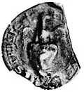 Cachet équestre et contre-cachet de Guillaume&nbsp;Ier avec le bouclier du lion.