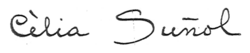 signature de Cèlia Suñol i Pla