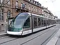 Un Eurotram en version 3 caisses à la station Broglie.