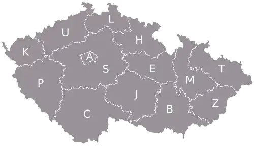 Carte de Tchéquie