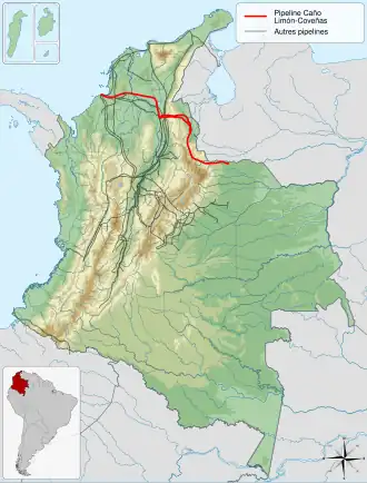 Image illustrative de l’article Oléoduc Caño Limón-Coveñas