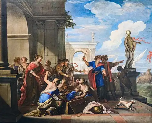 Achille et les filles de LicomedeCa' Rezzonico