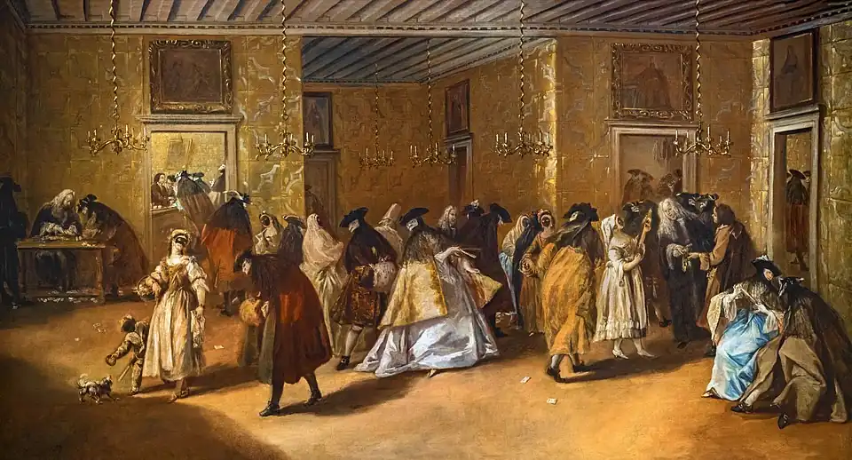 Il Ridotto di palazzo Dandolo a San Moise, Ca' Rezzonico.
