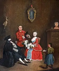 La visite en bauta 1760
