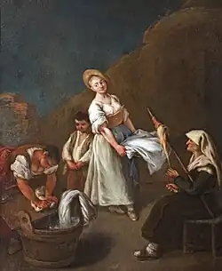 Les blanchisseuses 1740