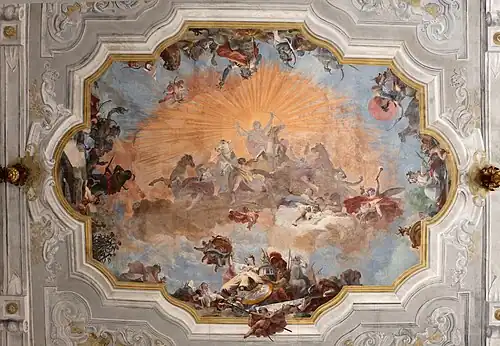 Le char d’Apollon par Giovanni Battista Crosato (1753)