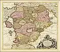 Carte allégorique du pays de Cocagne, 1700.