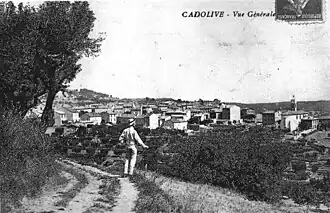 Cadolive, vue générale, début du XXe&nbsp;siècle.