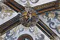 Clé de voûte représentant saint Michel.