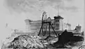 L'ancienne Maladrerie de Beaulieu en 1837, reconvertie en prison
