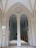L'ancienne chapelle après la démolition de l'escalier en 2013.