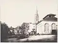 Quai du Petit-Odon devant la poissonnerie à Caen avant la couverture de la rivière en 1860.