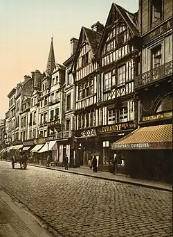 Rue Saint-Pierre à la fin du XIXe&nbsp;siècle.