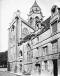 Le chevet sur la rue Arcisse-de-Caumont (avant 1923).