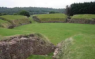 Les restes de l'amphithéâtre.