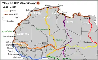 Image illustrative de l’article Route transafricaine Le Caire-Dakar