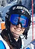 Caitlin Mc Farlane 8e du slalom de Coupe d'Europe de Vaujany le 28 janvier 2023