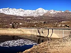 Le barrage aux basses eaux - amont