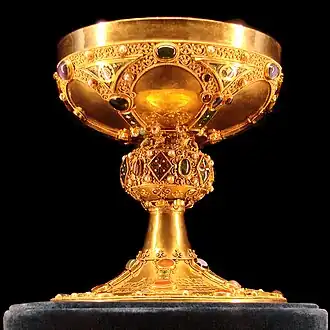 Calice du sacre, XIIe&nbsp;siècle, Palais du Tau, Trésor de la cathédrale de Reims
