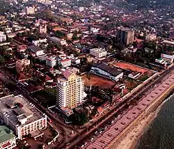 Vue de l'hélicoptère de la ville calicut[2009]