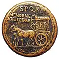 Sesterce émis en l'honneur d'Agrippine l'Aînée