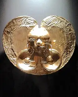 Pectoral Calima-Yotoco, Ier – VIIe siècle EC. Or.